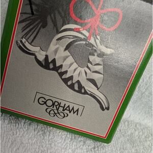 Gorham Holiday Decor, Vtg Full-Lead Crystal Holiday Reindeer Christmas Ornament